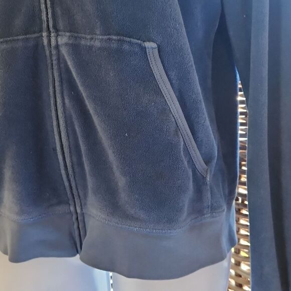 Y2K VINTAGE RARE JUICY COUTURE TERRY CLOTH TRACKSUIT HOODIE JACKET - Picture 4 of 11